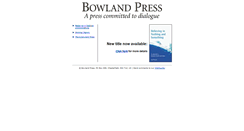 Desktop Screenshot of bowlandpress.com